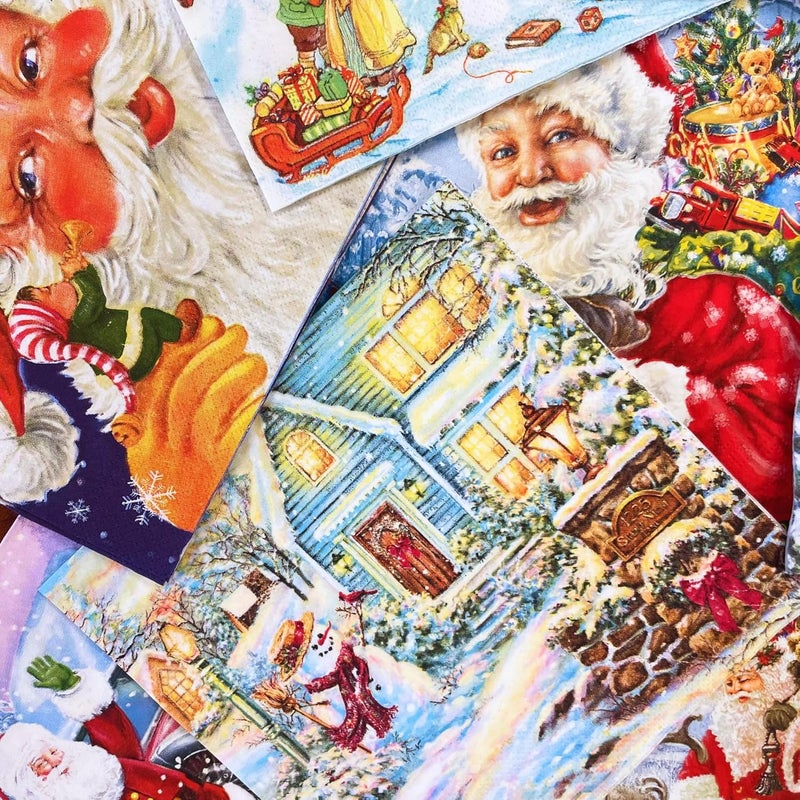 Keep Unique Mystery Pack Decoupage Paper Napkins, 20-ct Assorted Surprise Napkins, Decorative Napkins Christmas for Art Craft Junk Journal, 20 Different Designs - Image 1